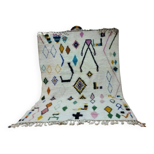 Tapis Beni Mrirt 100% Laine Naturelle – Luxe et Artisanat Berbère