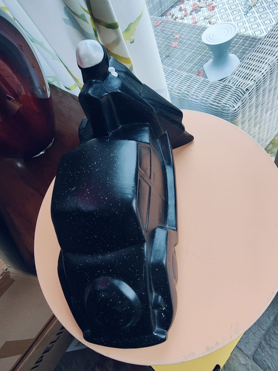 Image 1 of Ceramica anni '80. Limone vintage con uomo, bianco/nero