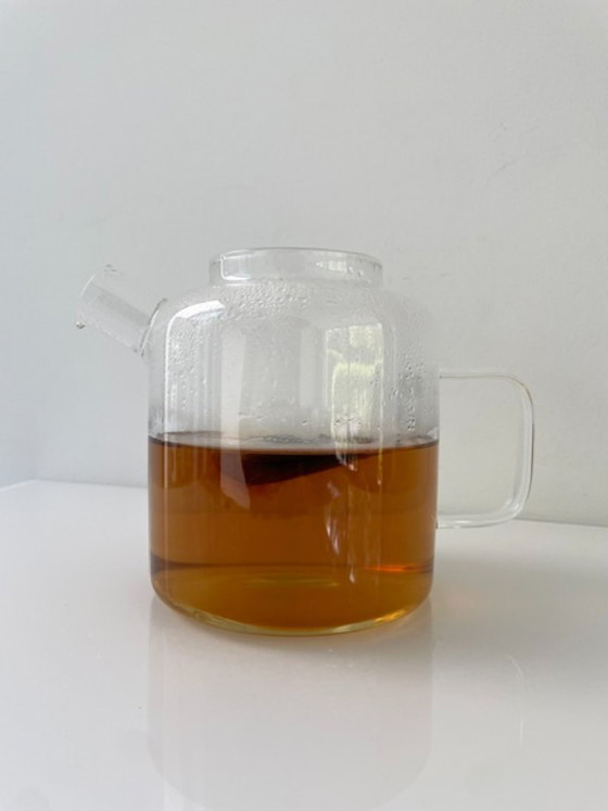 Image 1 of Scandinavian design borosilicate glass teapot 1.5L