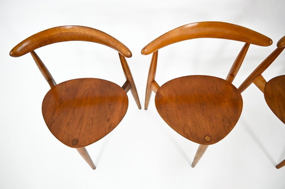 Image 1 of Sillas de comedor FH4103 de Hans J. Wegner para Fritz Hansen, década de 1950, juego de 4