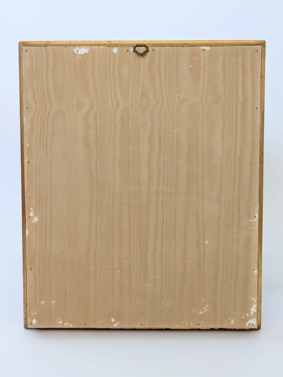 Image 1 of Peinture à l'huile florale ancienne sur toile dans un cadre doré orné, signée par l'artiste