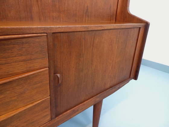 Image 1 of Vintage Scandinavian mid-height sideboard Ib Kofod-Larsen for Faarup Møbelfabrik in teak from the 60s