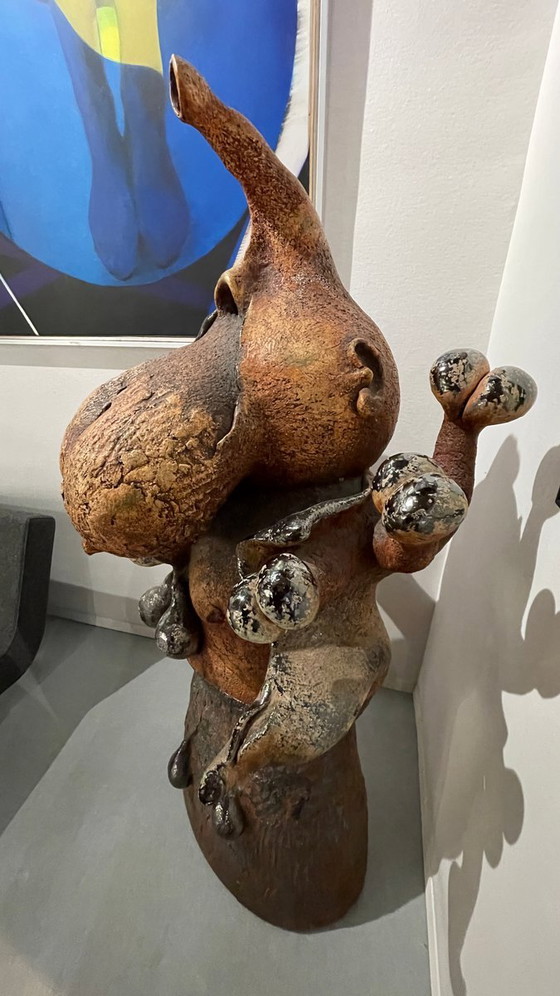 Yves Rhaye, Sculptures anthropomorphes en céramique émaillée, années 1970, Céramique émaillée – Ceramic (photo 4 of 19)