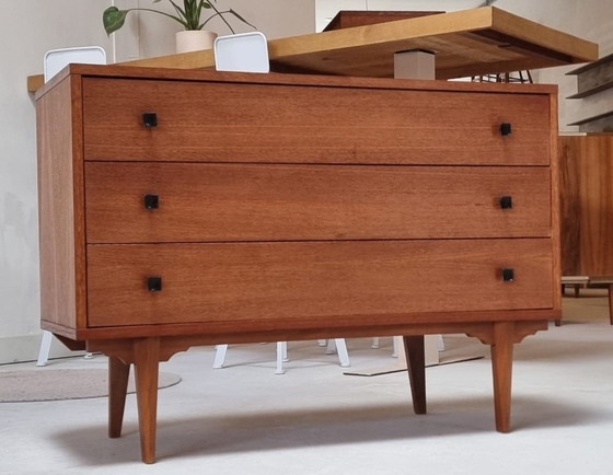 Cassettiera Mid Century – Credenze, Legno, Vintage (photo 4 of 17)