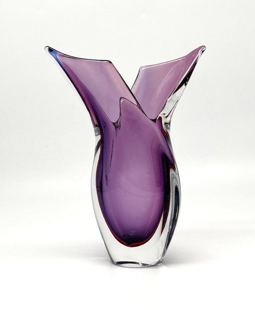 Murano Glass Vase – Sommerso Technique – Italy, ca. 1960s–1970s