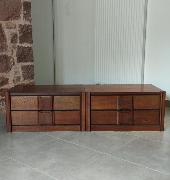 Paar vintage Scandinavische design modules, nachtkastje, ladekast, dressoir, tafel – Ladekasten, Anders (photo 14 of 19)