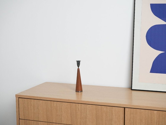 Image 1 of Candelabro de teca, diseño danés, década de 1960, fabricado en Dinamarca.