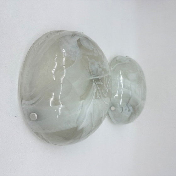 Image 1 of Paire d'encastrés hillebrand en verre de Murano, 1970