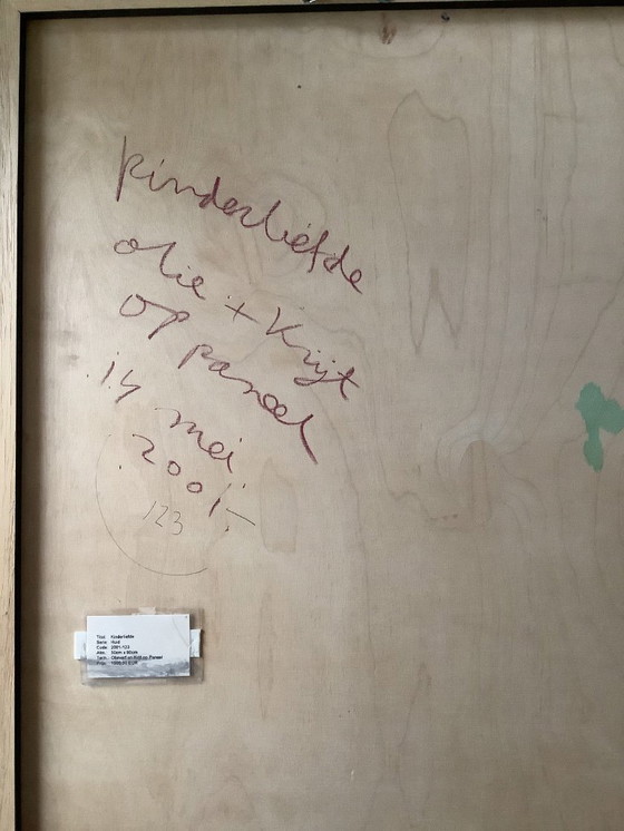 Image 1 of Dipinto ad olio di Fabrice "L'amore dei bambini"