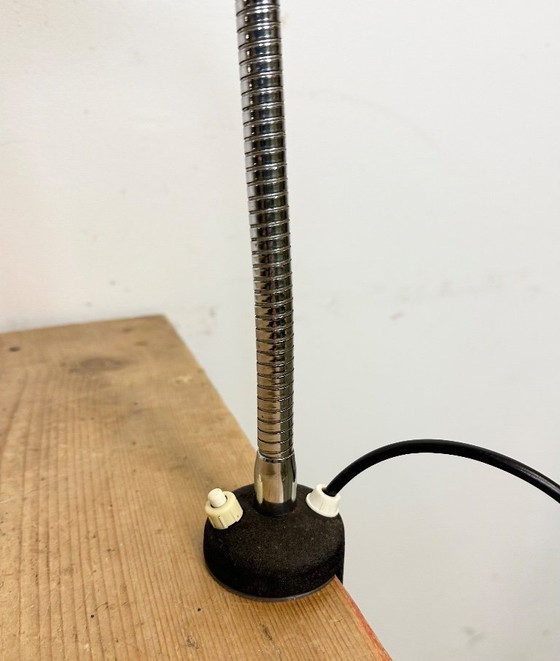 Image 1 of Vintage Chrome Italian Gooseneck Table Lamp, 1960s
