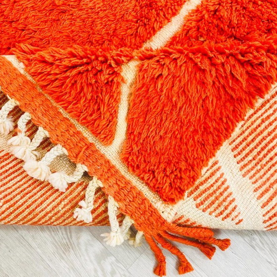 Image 1 of Orange handmade rug 200cm x 300cm