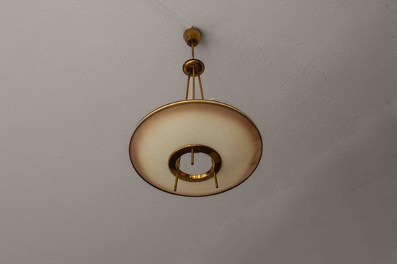 Image 1 of Lampadario in vetro Fontana Arte