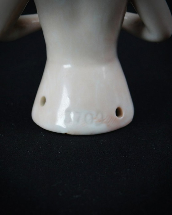 Image 1 of Half-Doll half-figurine of orientalist dancer in porcelain 20th century Germany