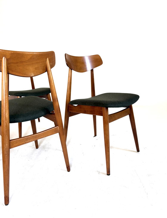 Image 1 of 6 sedie da pranzo restaurate, Habeo '60