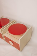 Vintage Space Age bedside tables from Italy, 1960s