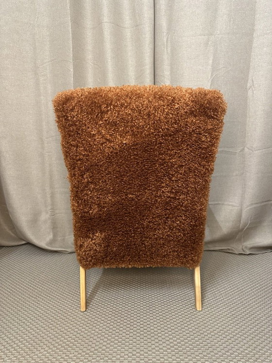 Fauteuils vintage années 60, lot de 2, Bois, Marron (photo 4 sur 5)