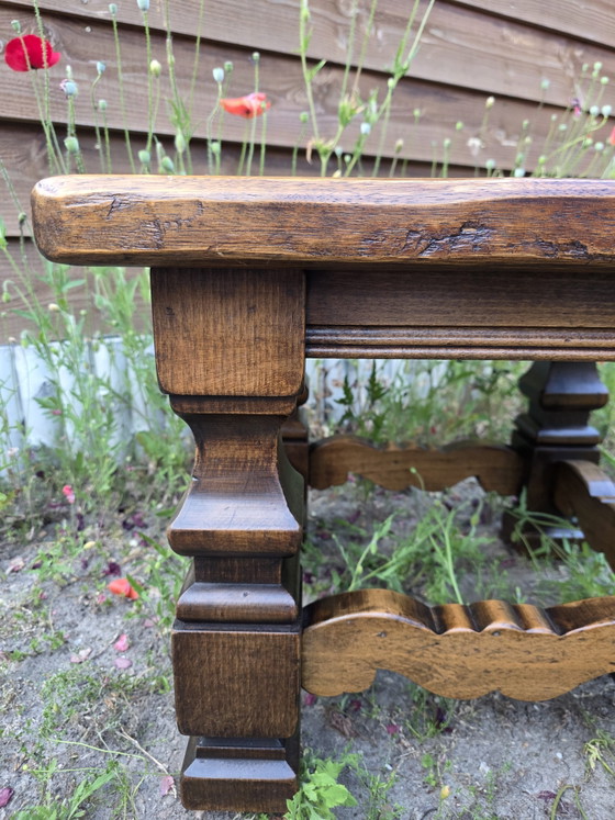 Image 1 of table basse rustique en bois massif