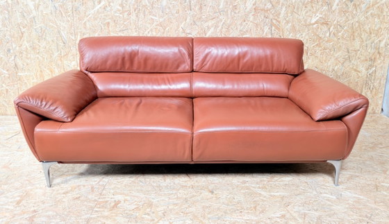 Image 1 of Agnelli Sofa 2 ,5 zits leren Italiaanse bank