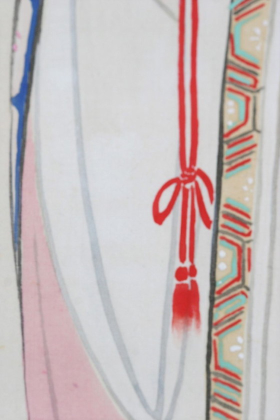 Image 1 of Takeuchi Hozan (Japón, 1872-1952) Pergamino colgante - 1927