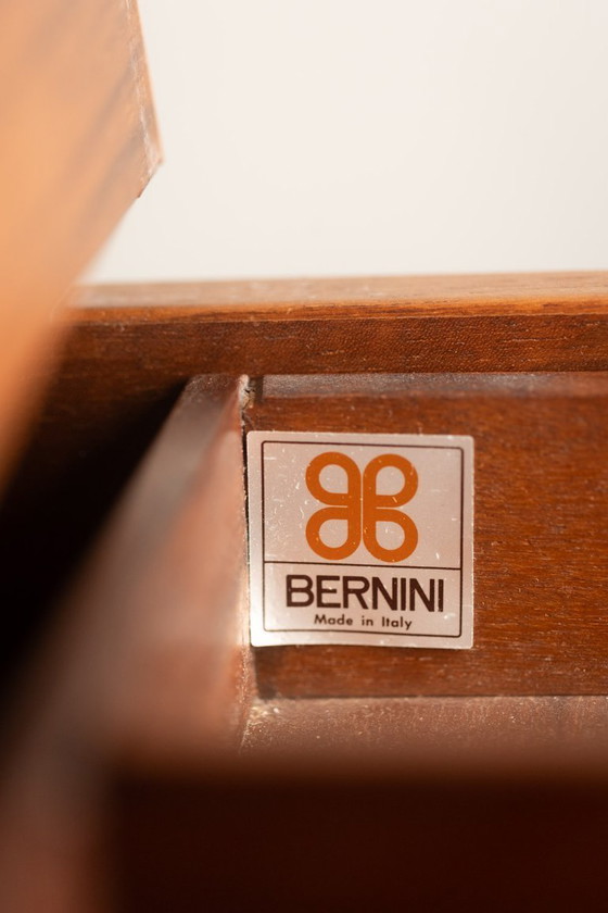 Image 1 of Silvio Coppola, for Bernini. Walnut stepped sideboard. 1960s.