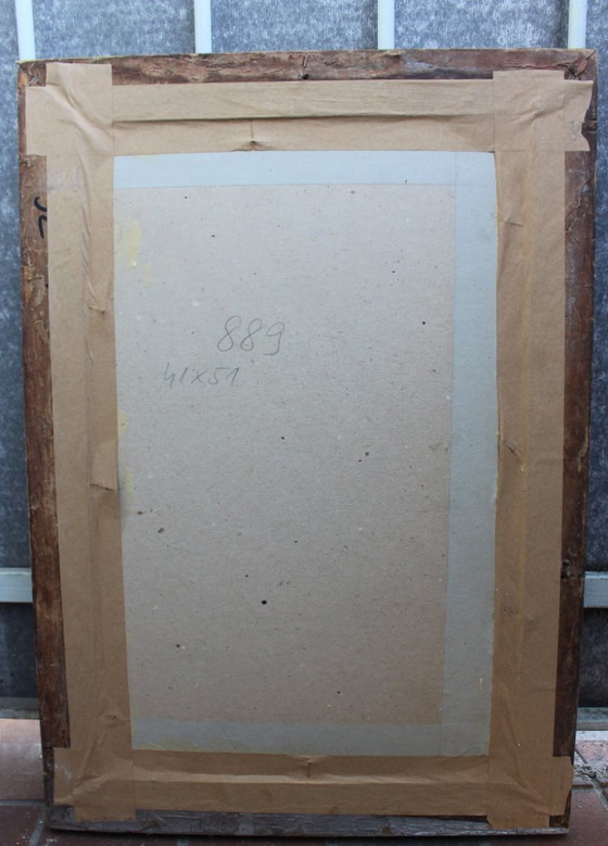 Image 1 of Modernistic Painting After Jean-Michel Basquiat, Circa 1970