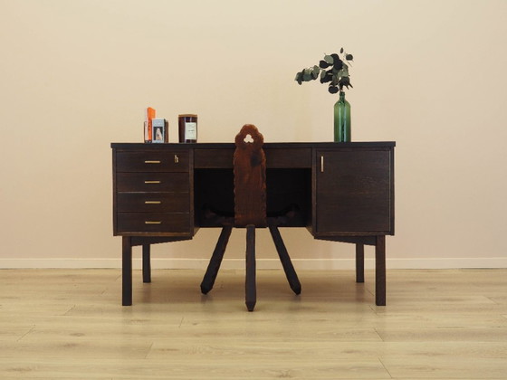 Image 1 of Bureau en chêne, design danois, années 1970, fabriqué au Danemark