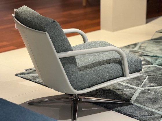 Kudo, Leolux, Sessel, Stoff, Aluminium, Grün, Design (Foto 3 von 6)