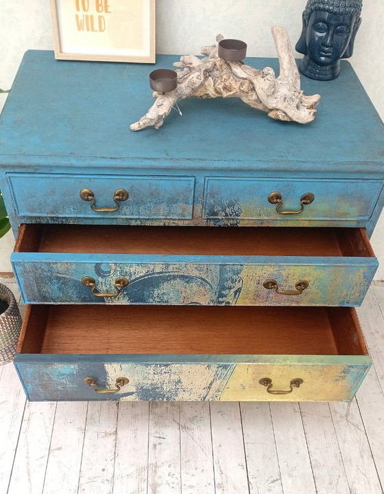 Image 1 of Wooden Chest of Drawers Cabinet Zen