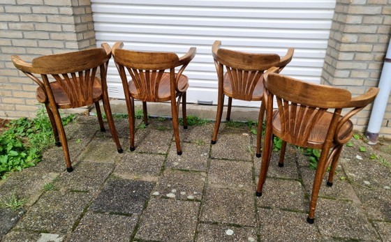 4 ZPM Radomsko (Thonet) Bentwood Chairs Vintage – Dining chairs (photo 2 of 14)