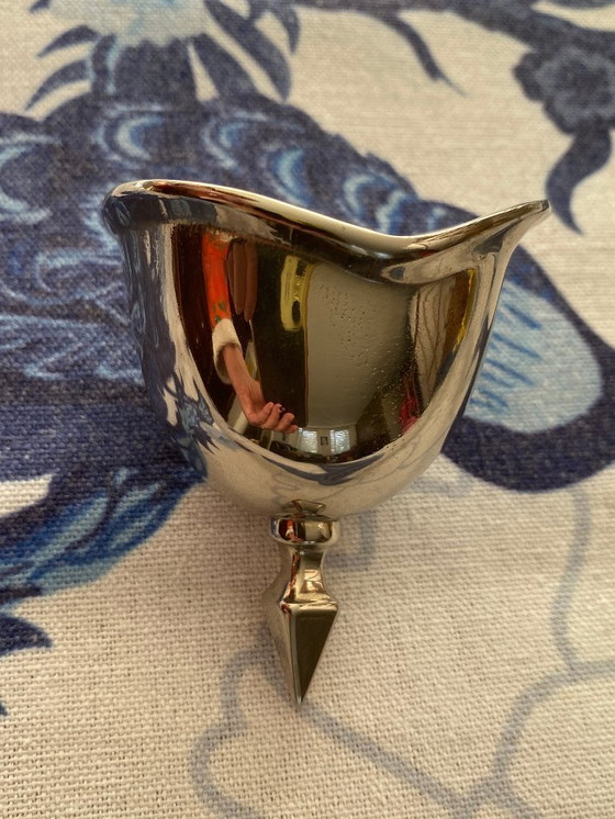 Image 1 of apribottiglie in argento pesante a forma di elmo