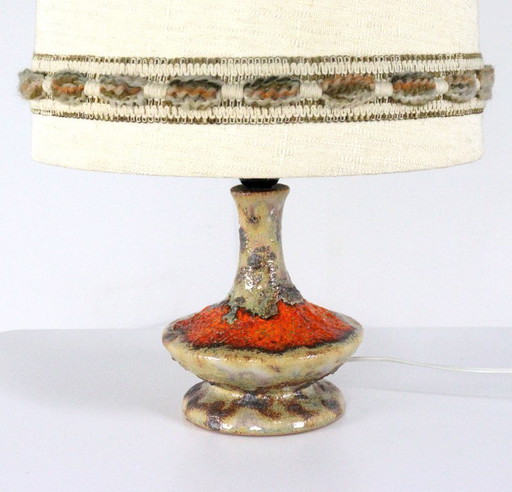 Lampe de table en céramique de l'Allemagne de l'Ouest