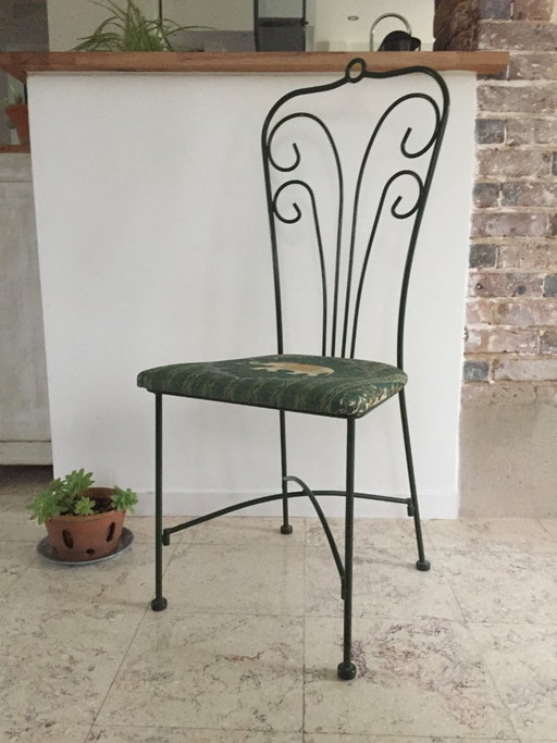 Vintage Wrought Iron Garden Chair