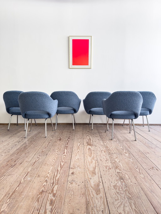 Fauteuils exécutifs de Eero Saarinen pour Knoll International, Allemagne, lot de 6
