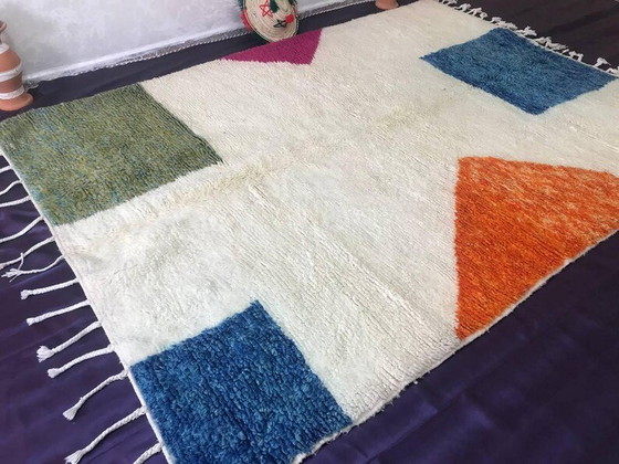 Tappeto Berbero Artigianale con Motivi Colorati 150/250cm – Tappeti, Wool (photo 4 of 8)