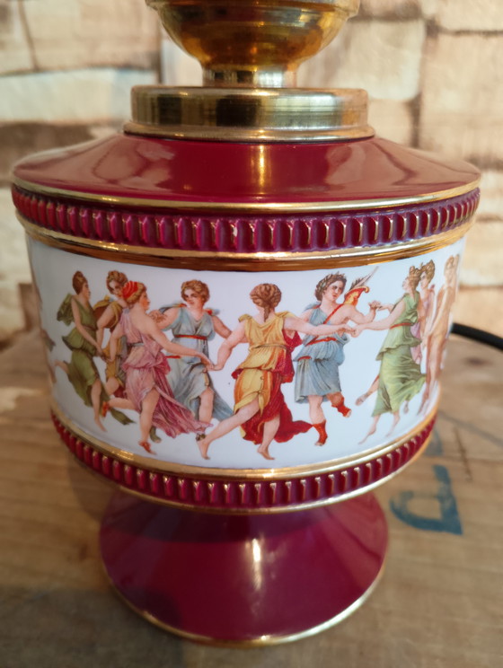 Image 1 of Florentijnse duolamp in antieke of Hollywood Regency-stijl uit de werkplaatsen van Sesto Fiorentino.