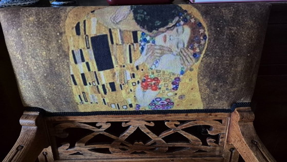 Art Nouveau Klimt Chair - Unique Piece – Chairs and lounge chairs, Textile, Wood (photo 5 of 5)