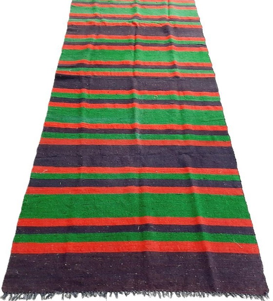 Image 1 of Tappeto da corridoio a righe vintage