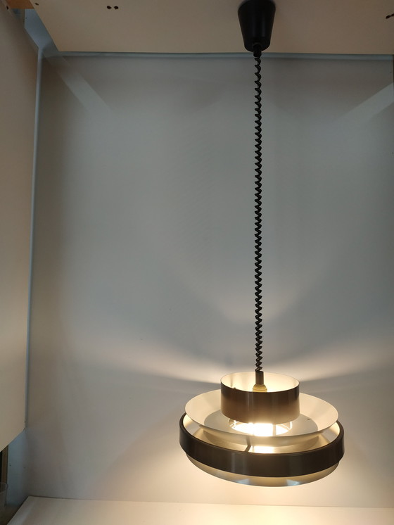 Image 1 of Scandinavian style ceiling design ring lamp by Herda, 60-70s (adjustable in height)
