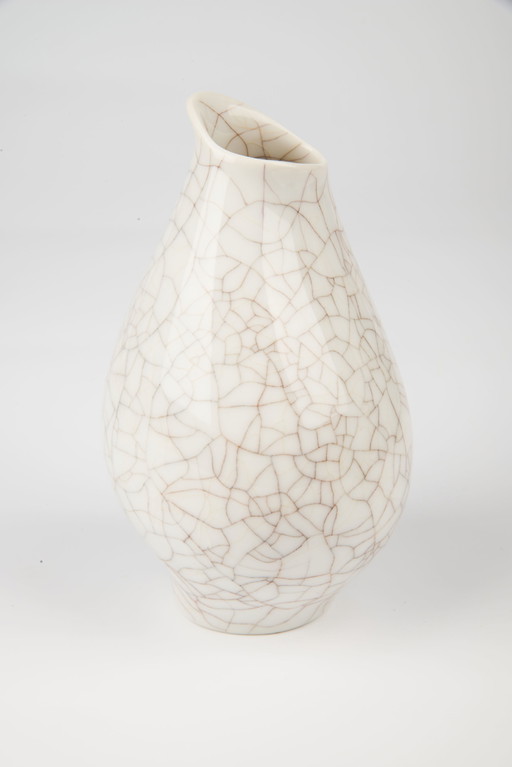 Rosenthal Kunstabteilung Vase Krakelee - Vintage Art