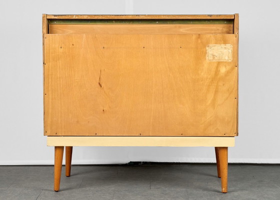 Vintage Chest of Drawers / Vanity Table, 1960s, Czechoslovakia, UP Zavody, Wood, Brown (photo 16 of 17)