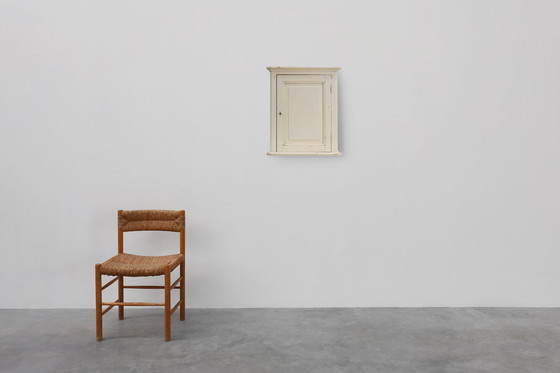 Image 1 of Wit houten medicijnkastje in art-decostijl, Frankrijk 1920