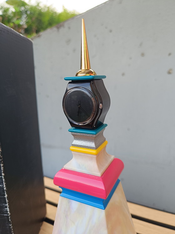 Image 1 of Swatch Special Mendini Tower 1998 horloge de table designer Alessandro Mendini