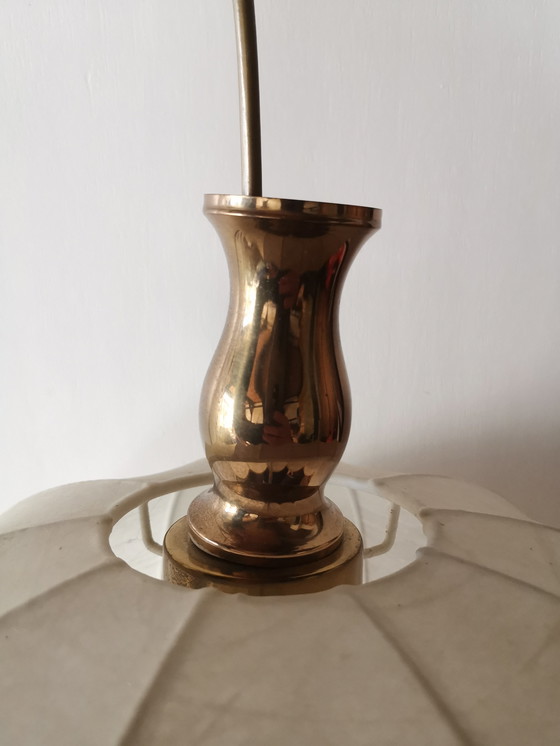 Image 1 of Cocoon hanglamp uit het midden van de vorige eeuw, vintage