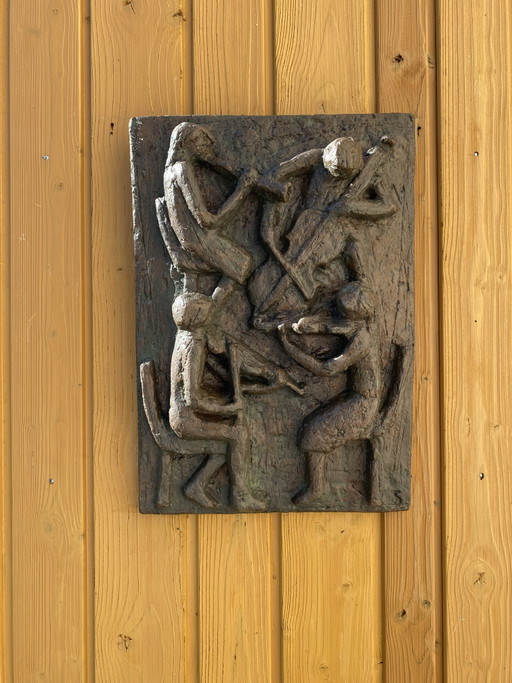 Escultura de bronce de Theo Dobbelmann, firmada e inscrita en el interior. – beeldhouwkunst, Bronze