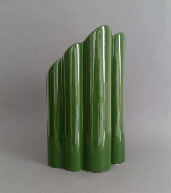 Image 1 of Postmoderne/Space-Age-Keramikvase von Form DeVaux France aus den 1970er Jahren – eine echte Rarität