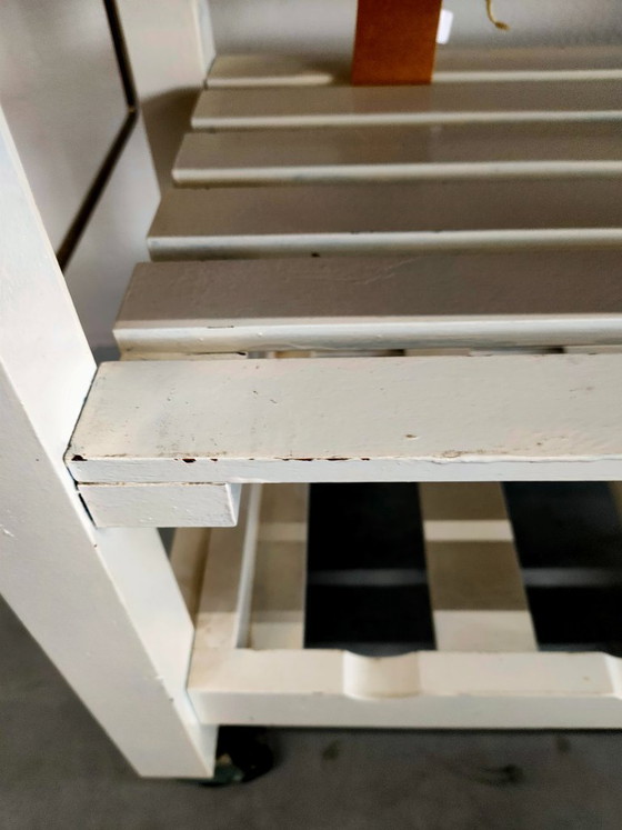 Image 1 of Carrello da cucina retrò, tavolo da lavoro da cucina "a doppia ala"