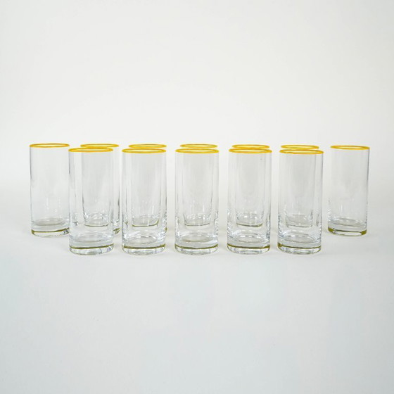 Image 1 of Set longdrinkglazen, Italiaans design, jaren 70, vervaardigd in Italië.