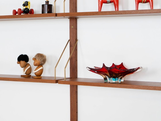 Modulaire wandkast van teakhout, Deens design, jaren 60, ontworpen door Rud Thygesen en Johnny Sørensen, (photo 8 of 32)