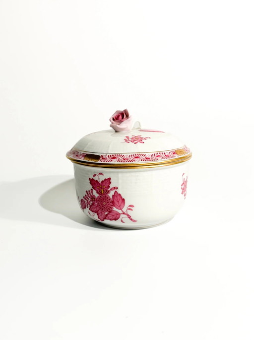 Herend Apponyi Pink Porseleinen Suikerpot uit de jaren 50