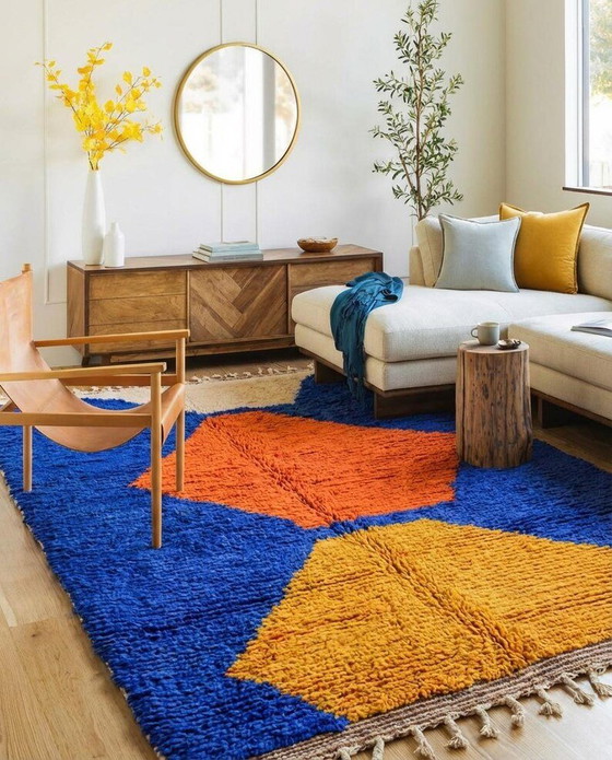 Luxe handgemaakt vloerkleed 200/300 cm – Vloerkleden en tapijten, Wool (photo 3 of 7)